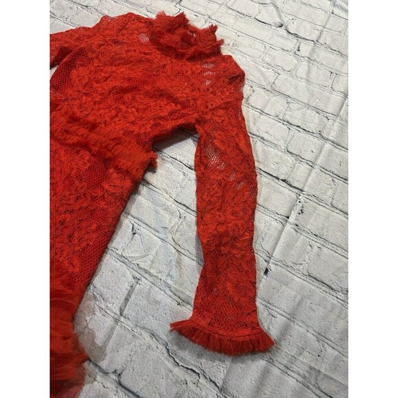 ALEXIS Wilhelmina Red Lace Mini Dress Sz XS - Picture 15 of 16